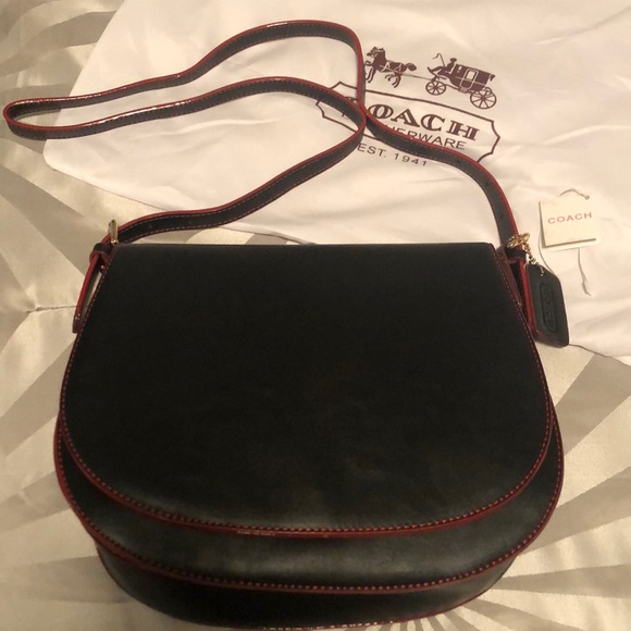 Coach Handbags - NWOT COACH Black Leather Crossbody